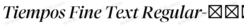 Tiempos Fine Text Regular字体转换